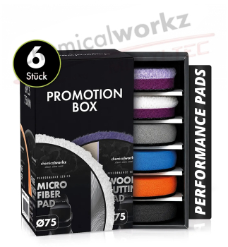 chemicalworkz Performance Pads Promotion Box 6tlg. 75mm